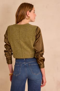 Jersey cuello de pico BASILE 100% lana;${refinementColor}