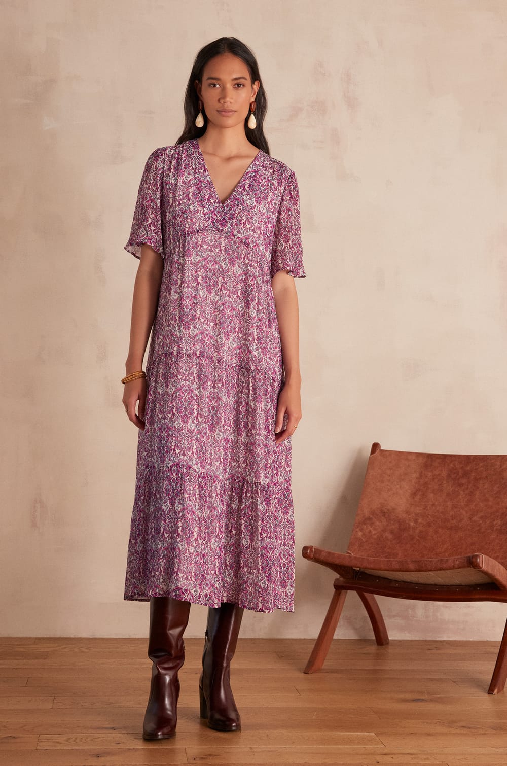 ALBINA printed Dress;${refinementColor}