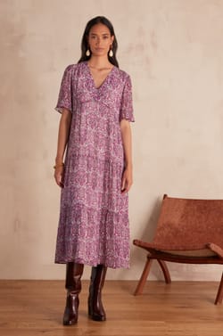 ALBINA printed Dress;${refinementColor}