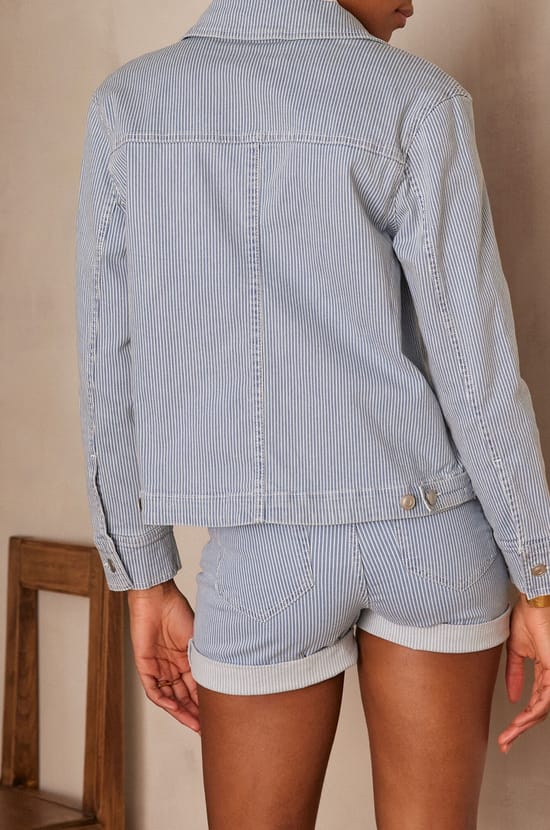 Veste CARLA en jean;${refinementColor}