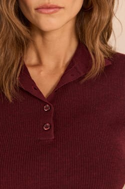 ASHLEY ribbed knit top;${refinementColor}