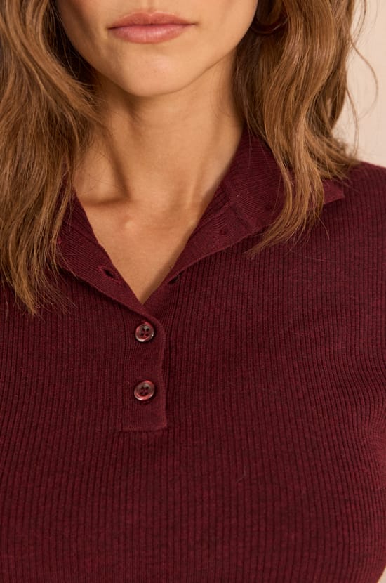 ASHLEY ribbed knit top;${refinementColor}