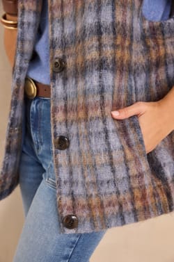 Manteau sans manches laine m&eacute;lang&eacute;e DJODDY;${refinementColor}