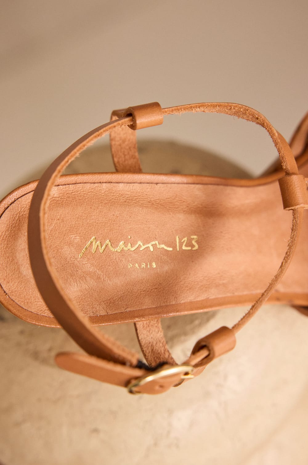 SULLY 100% leather heeled sandals;${refinementColor}