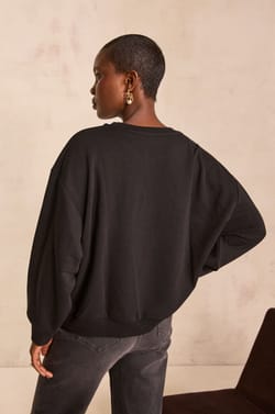 MUSE sequined detail sweatshirt;${refinementColor}