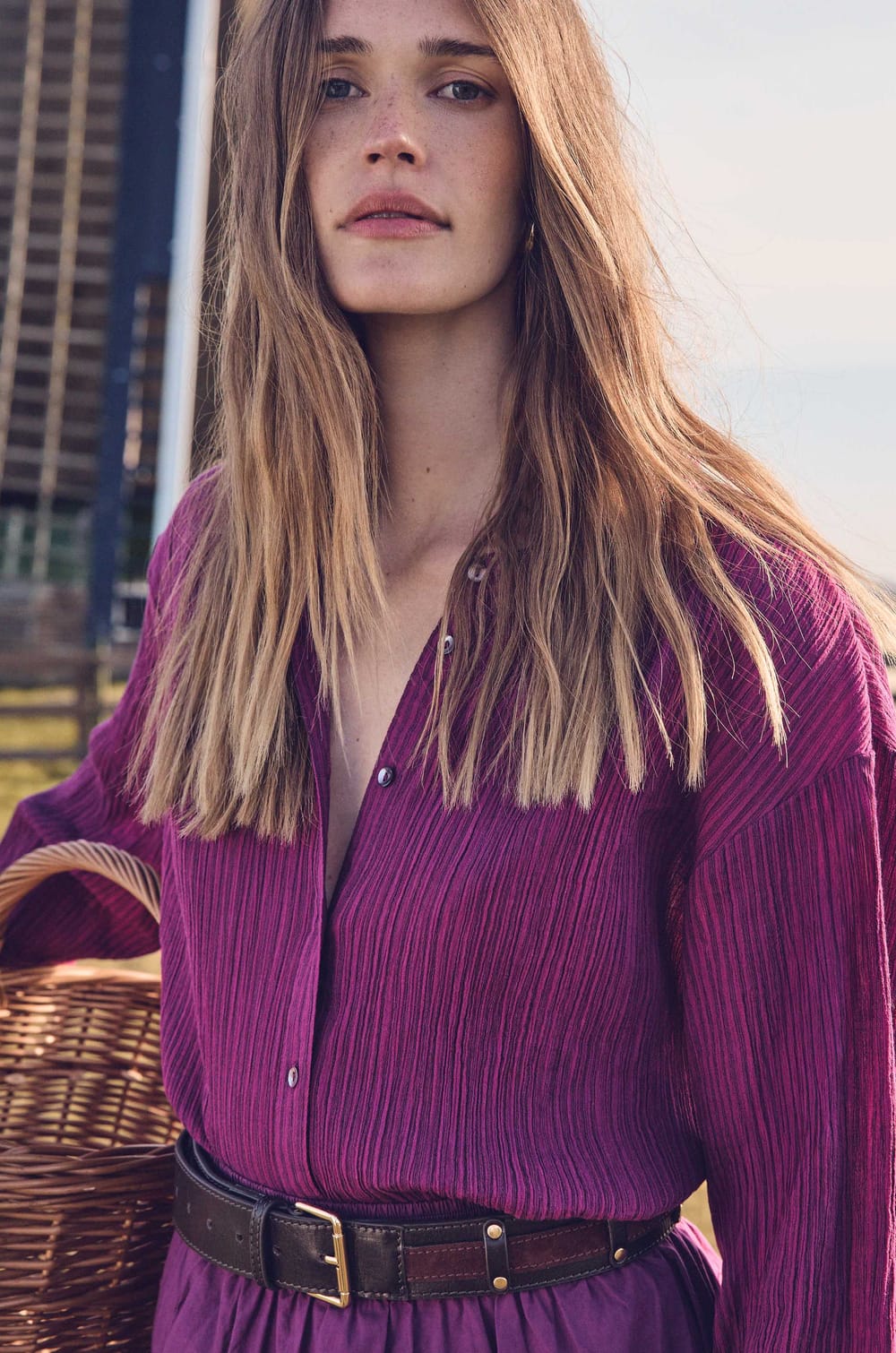 Bluse SIGRID aus Baumwolle;${refinementColor}