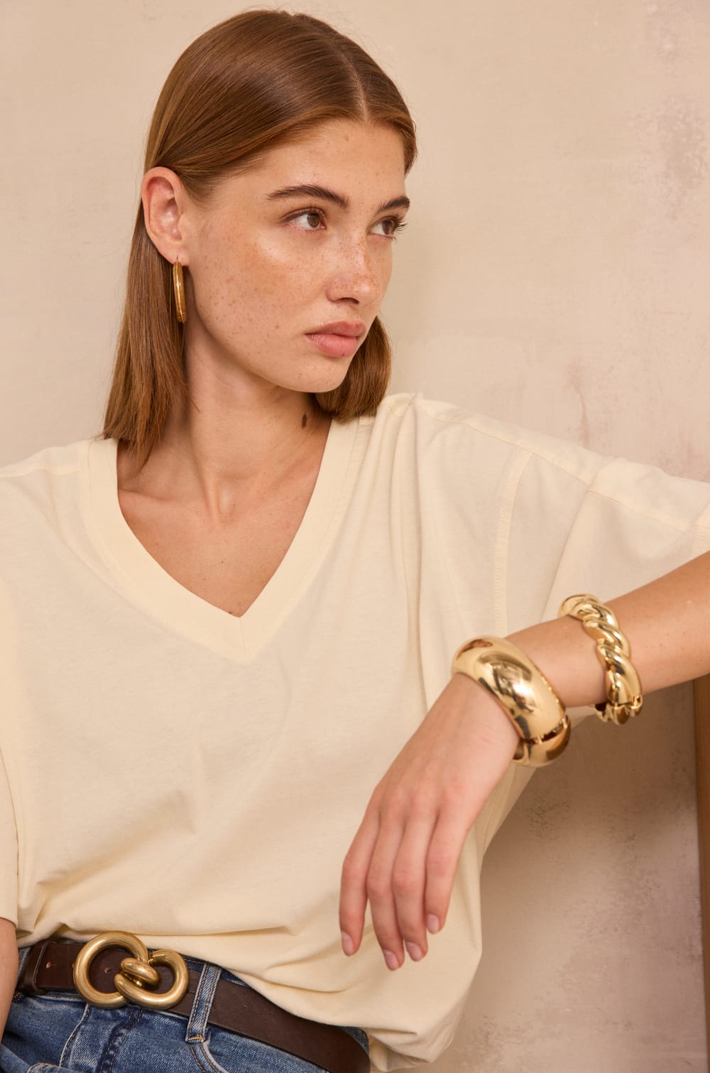 TED Baumwolle 3/4-Arm T-Shirt;${refinementColor}