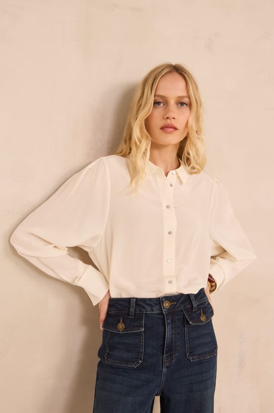 Chemise en 100% soie DAPHNEE;${refinementColor}