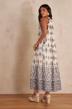 ROSELINE cotton dress;${refinementColor}