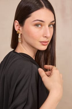 Vloeiende bolero met 3/4 mouwen DINO;${refinementColor}