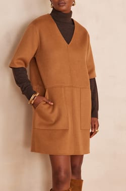 Robe courte en laine ROSARIO;${refinementColor}