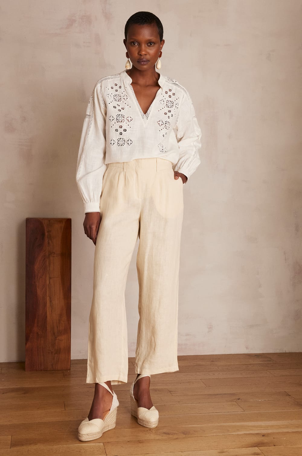 Pantalon BASTIEN en  LIN;${refinementColor}