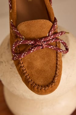 SUE leather loafers;${refinementColor}