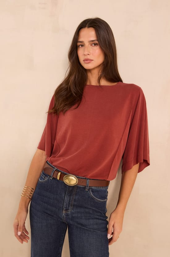 3/4 Sleeve T-shirt TRAVIS;${refinementColor}