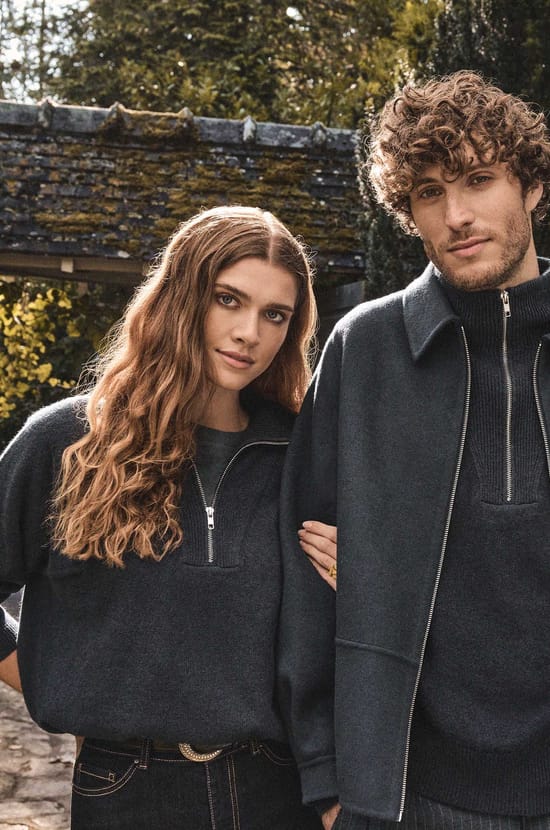 Unisex turtleneck jumper in 100% wool REVEUR;${refinementColor}