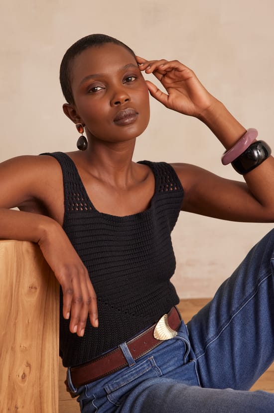 D&eacute;bardeur BAYA en coton;${refinementColor}