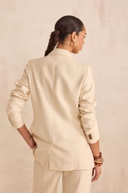 FLORINE striped jacket;${refinementColor}