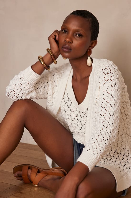 Gilet SHARON en coton;${refinementColor}