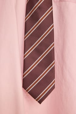 Striped tie RENEE;${refinementColor}