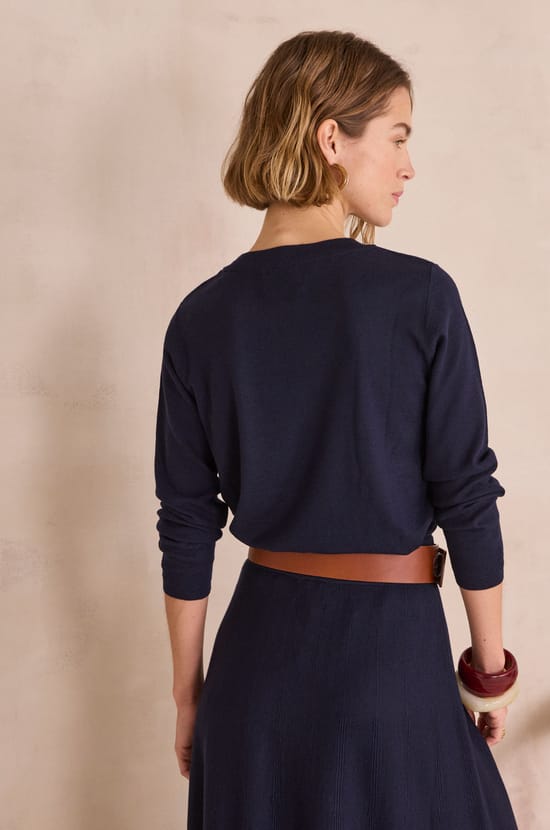 Striped blouse in 100% cotton DOUCE;${refinementColor}