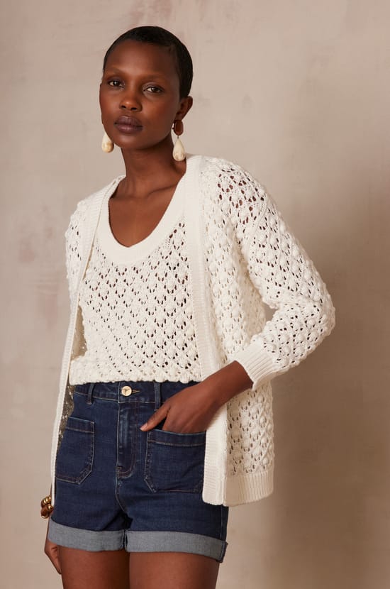 Gilet SHARON en coton;${refinementColor}