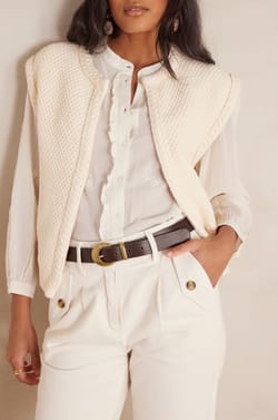 Gilet BETSY en coton;${refinementColor}