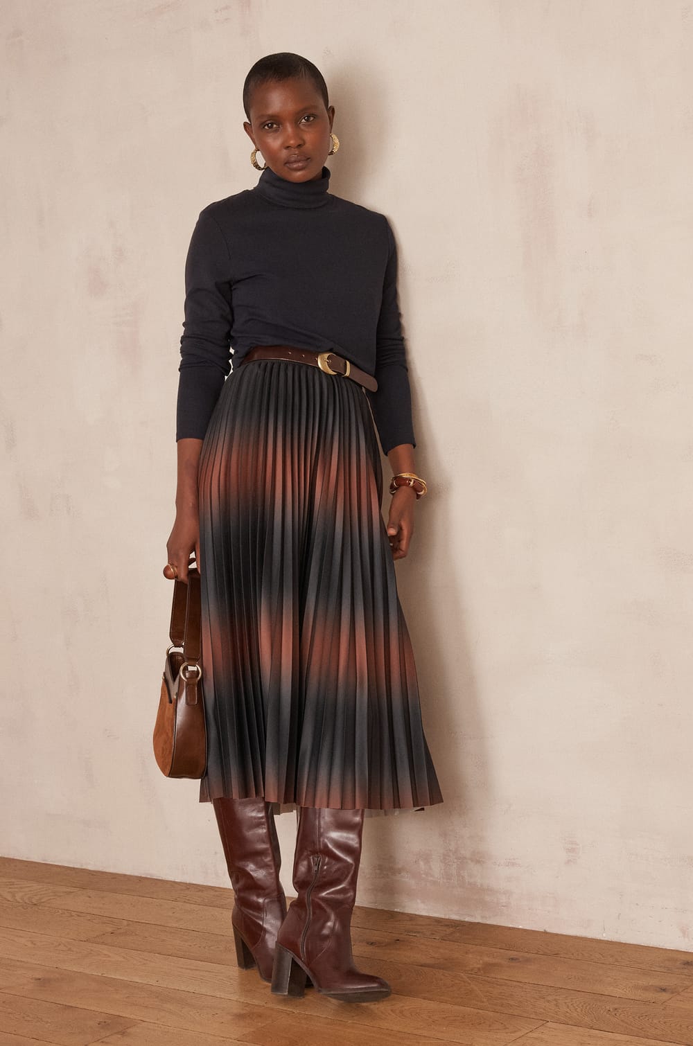 DARCY pleated skirt;${refinementColor}