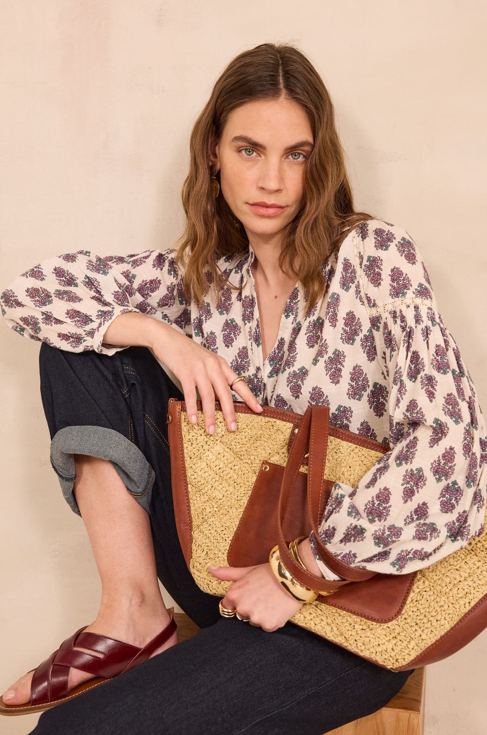 Blouse Imprim&eacute;e Paisley DANICA;${refinementColor}