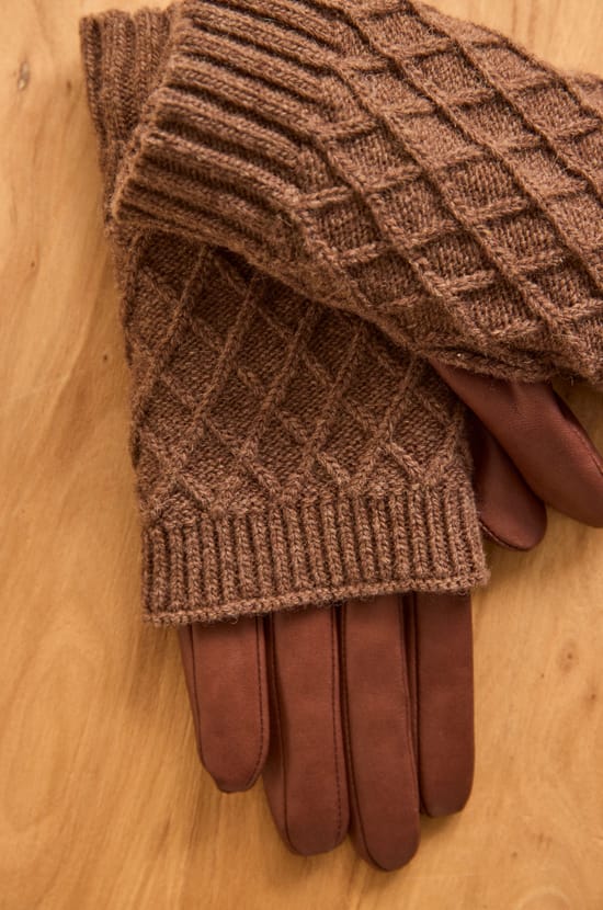 GAELLE leather gloves;${refinementColor}