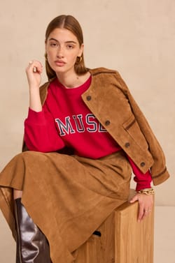 MUSE cotton blend sweatshirt;${refinementColor}