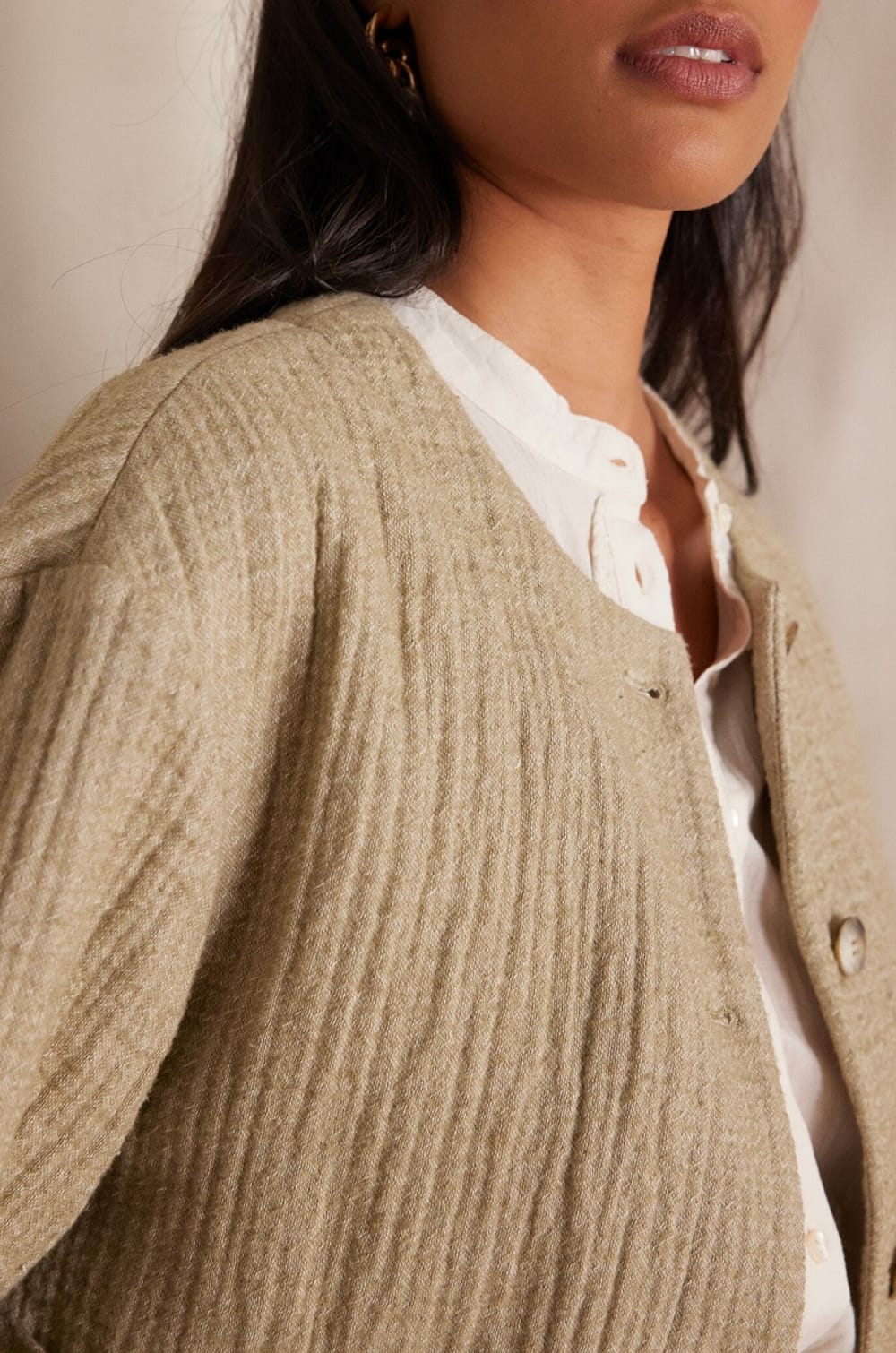 Veste CARMEN en coton;${refinementColor}