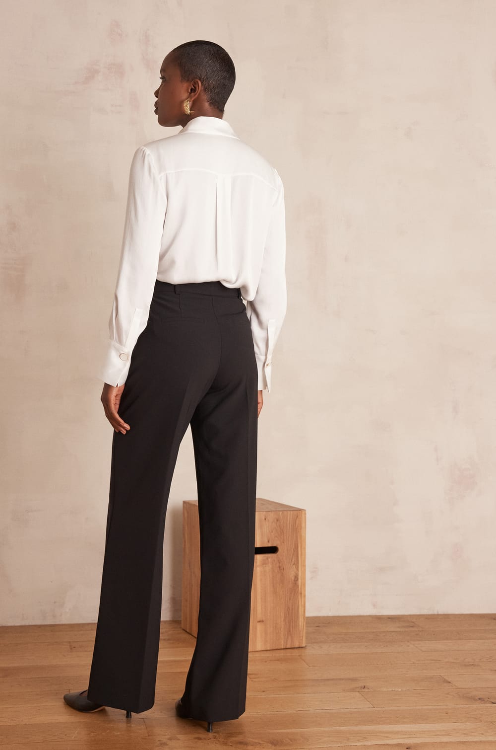 LAYLA Wide-Leg Trousers;${refinementColor}