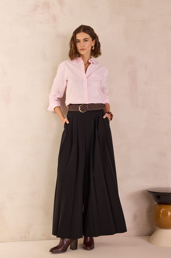TIPHAINE wide-leg trousers;${refinementColor}