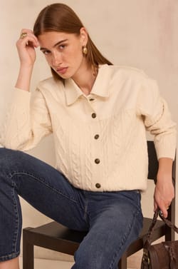 ALABAMA long-sleeve wool and cotton sweater;${refinementColor}