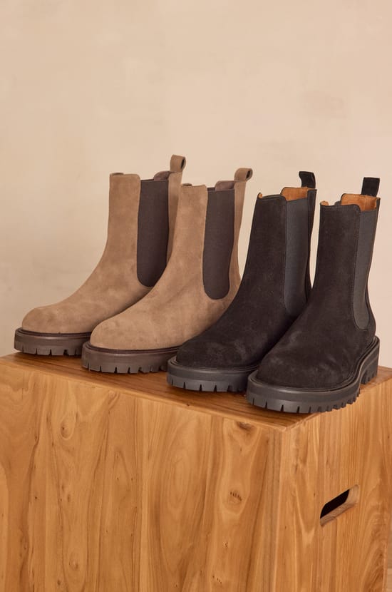 Bottines VICTOIRE en cuir;${refinementColor}