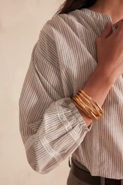 SALOME cotton blouse;${refinementColor}