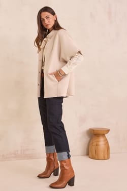 FORTUNE wool cape;${refinementColor}