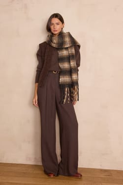 THEODORE checked scarf;${refinementColor}