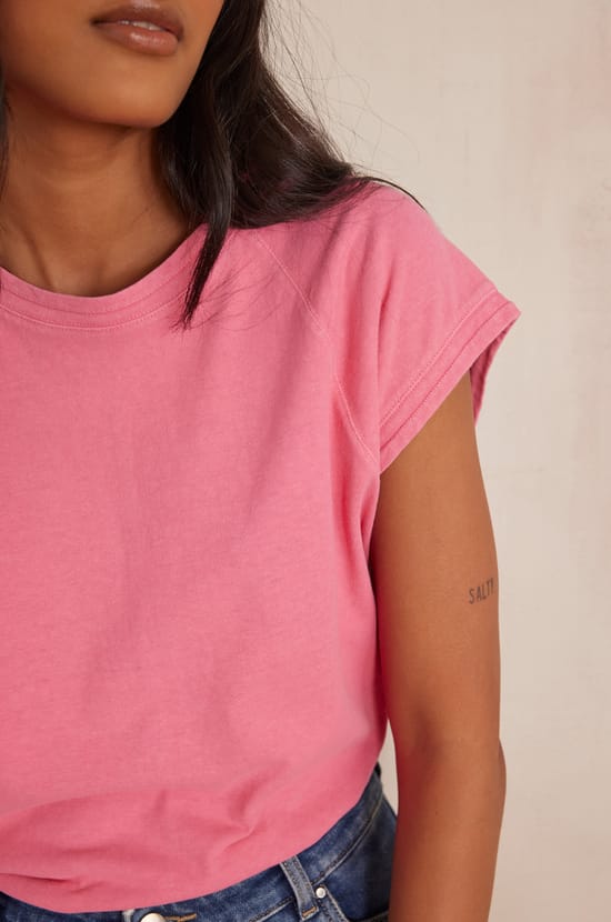 AURA cotton T-shirt;${refinementColor}