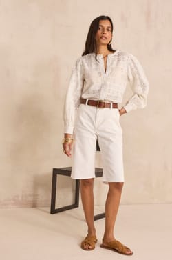 Cotton blend Bermuda RAYAN;${refinementColor}