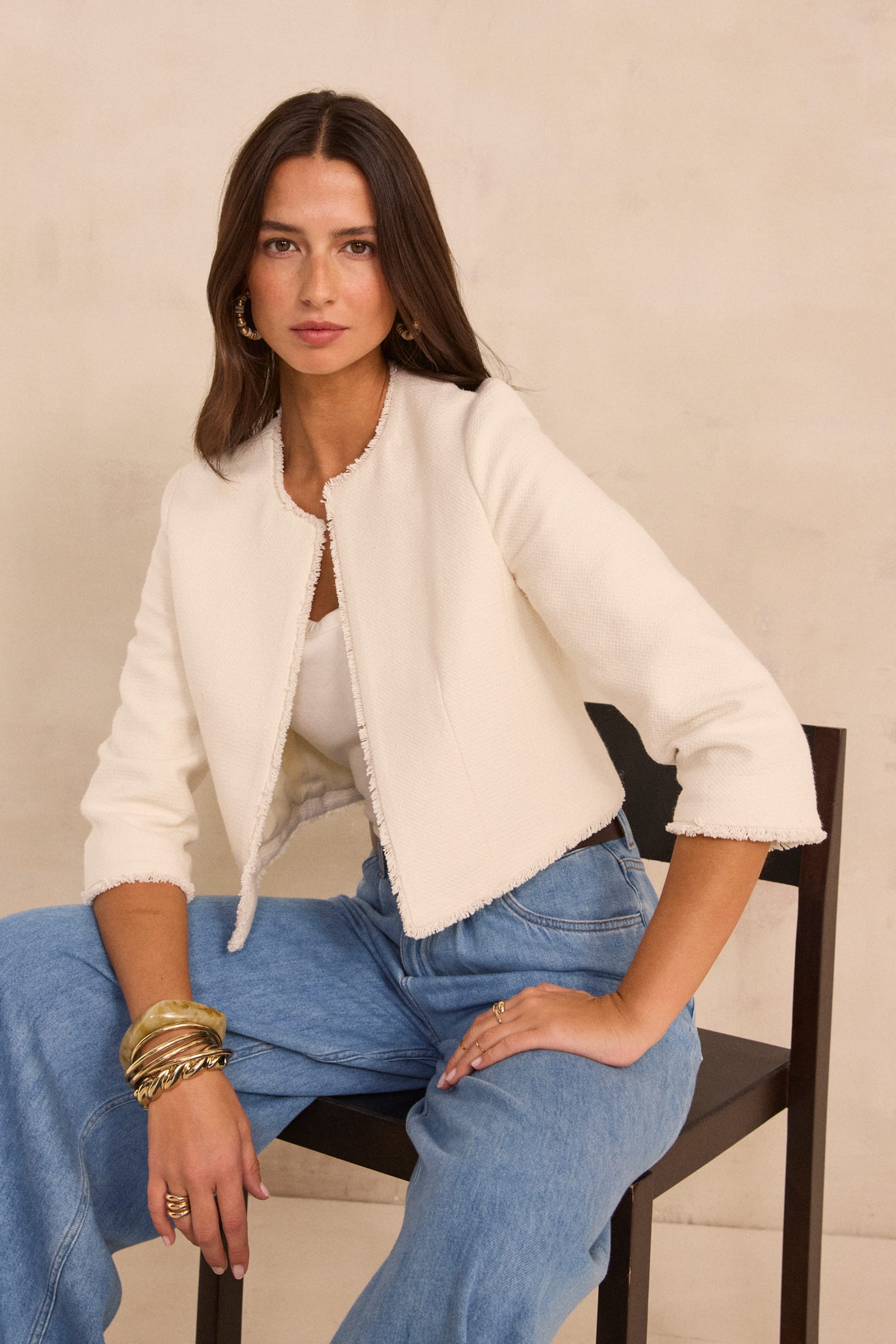Jackets White woman | Maison 123