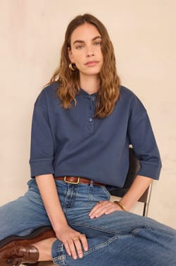 Polo en coton LAURENA ;${refinementColor}