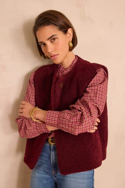 Strickjacke ohne Ärmel SHARON;${refinementColor}