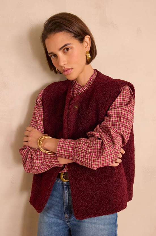 Strickjacke ohne Ärmel SHARON;${refinementColor}
