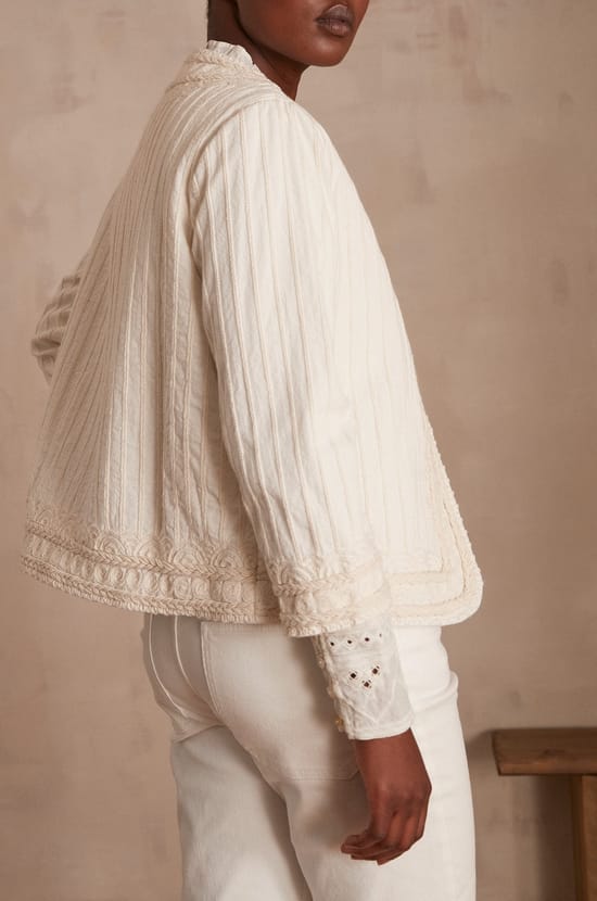 Veste brod&eacute;e SARAH;${refinementColor}