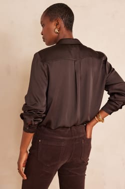 Blouse en satin CARLA;${refinementColor}