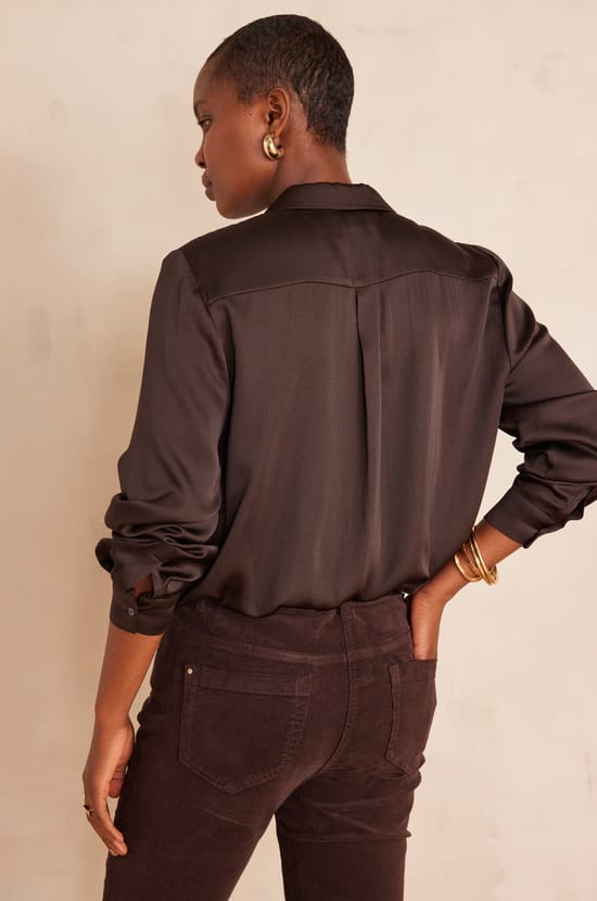 CARLA Blouse in satin;${refinementColor}