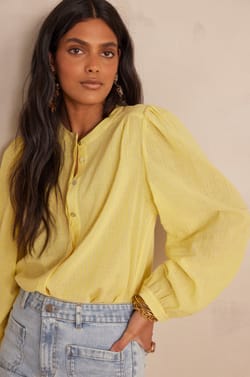 SAPHIR cotton blouse;${refinementColor}