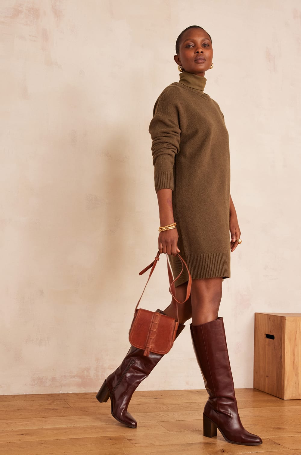 Robe pull en 100% laine LINA;${refinementColor}