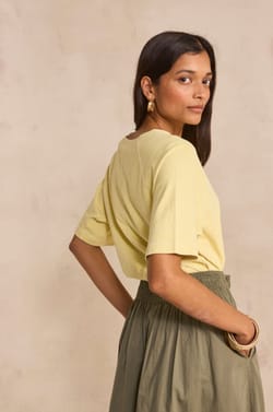 T-shirt manches courtes en chanvre et coton LIGHT;${refinementColor}